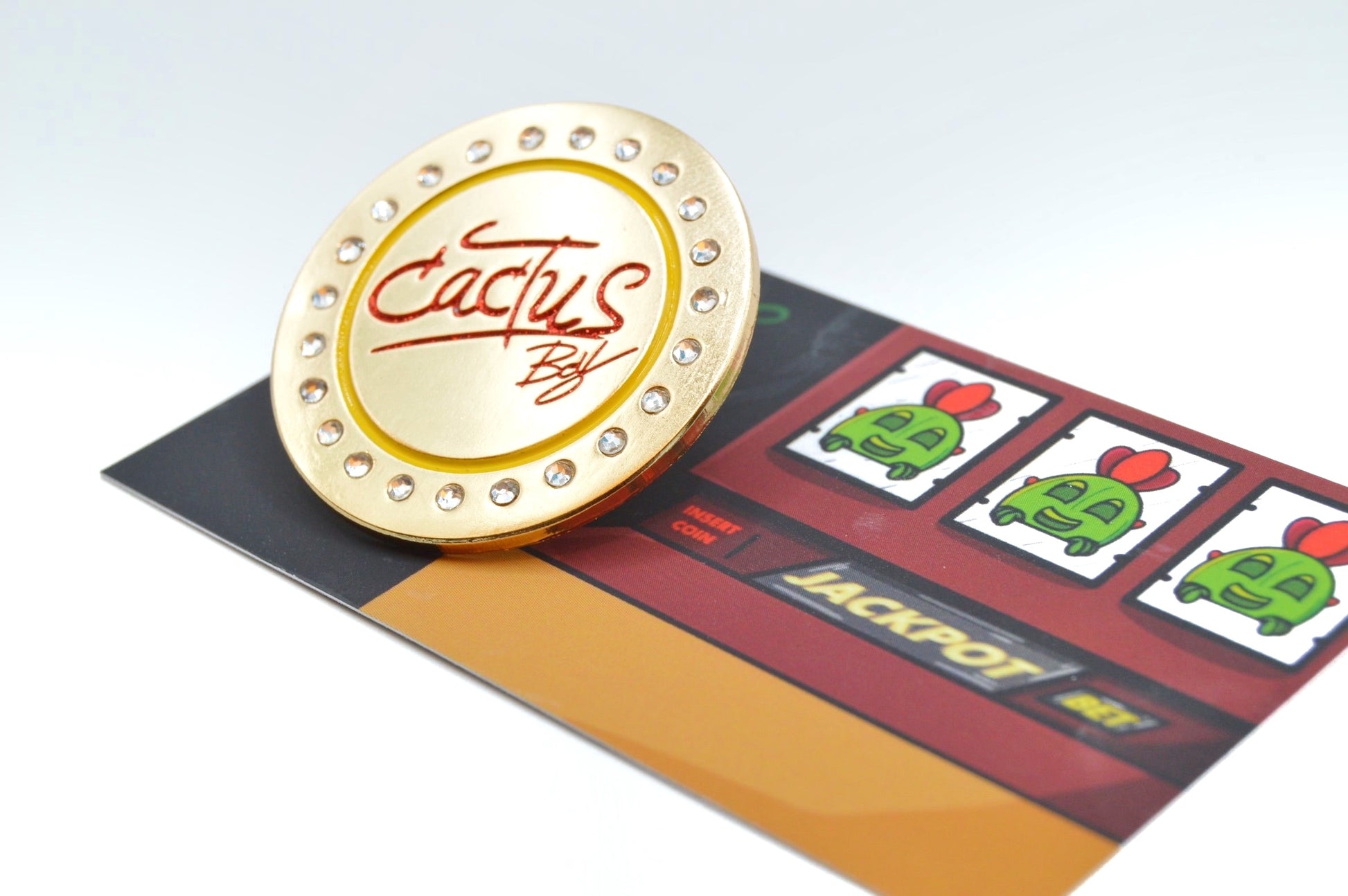 coin with prickly pear cactus Cactus Coin – CactusBoyPins